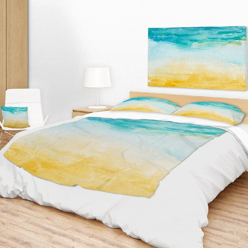 Designart 'Soil and Sky Strokes' Landscape Fleece Throw Blanket