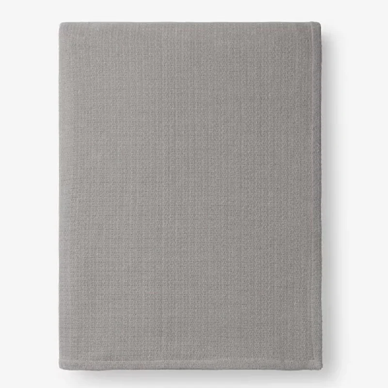 Full Size Cotton Weave Cotton Blanket Mineral Grey