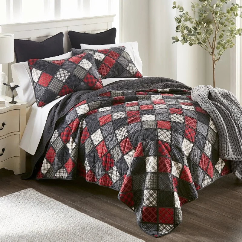 Lumberjack Cotton Pieced Quilt Set - King