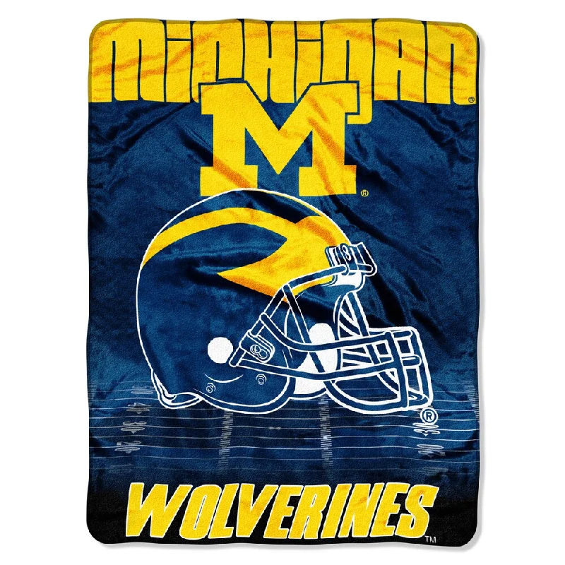 Michigan Overtime Micro Fleece Throw Blanket