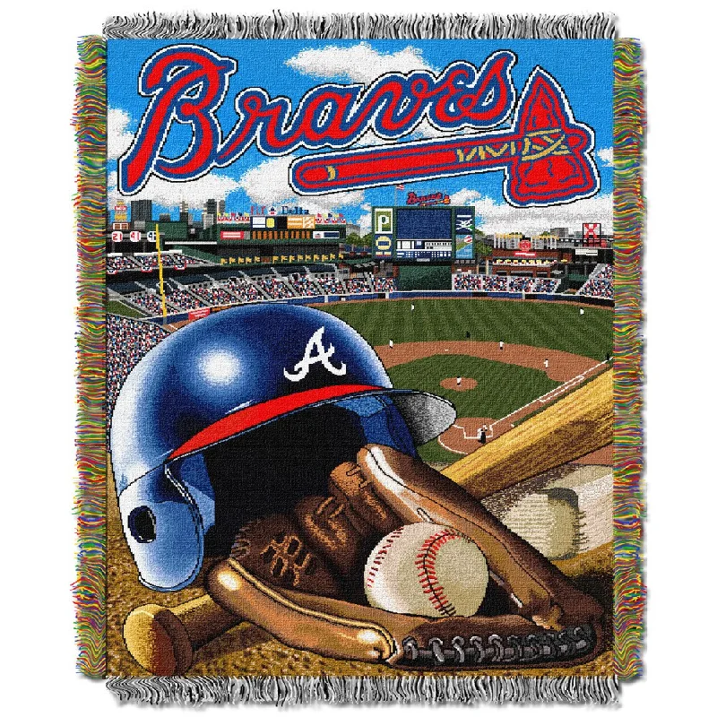 MLB Atlanta Braves Woven Tapestry Throw