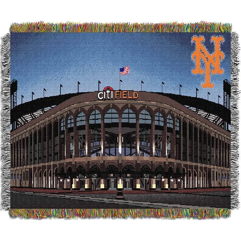 MLB New York Mets Citi Field Woven Tapestry Throw