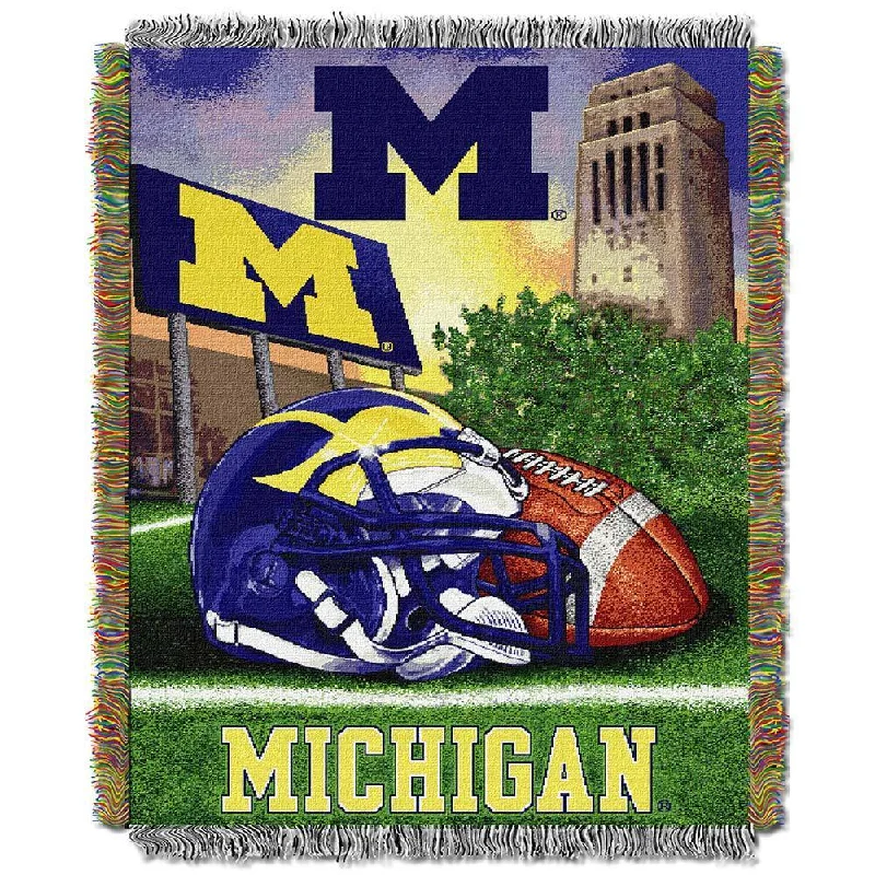 NCAA University of Michigan Wolverines School Tapestry Throw