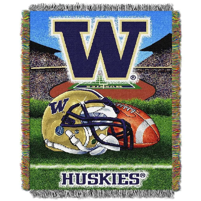 NCAA University of Washington Huskies School Tapestry Throw