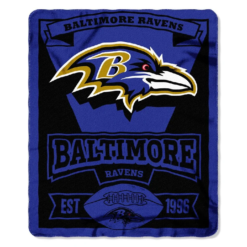 NFL 031 Ravens Marque Fleece Throw