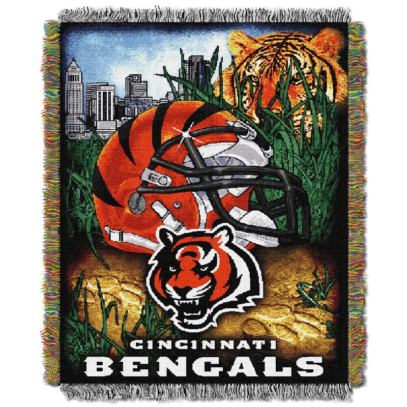 NFL Cincinnati Bengals Woven Tapestry Throw