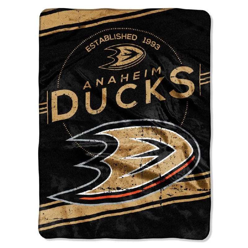 NHL 801 Ducks Stamp Raschel Throw