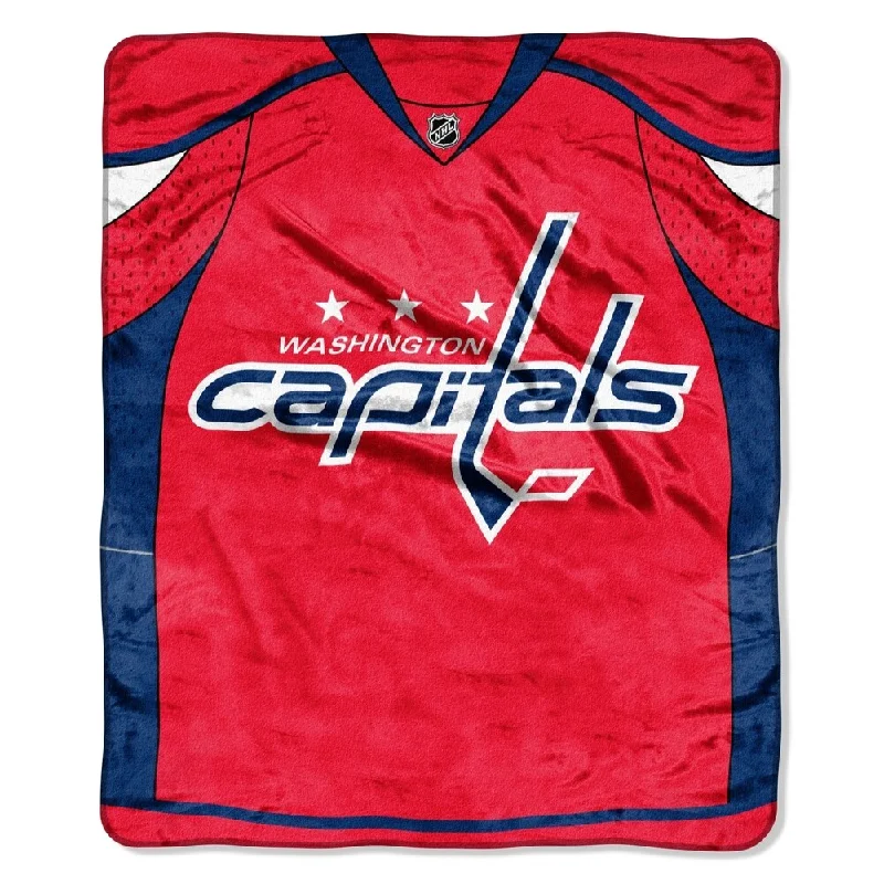 NHL Raschel 0701 Capitals Jersey Throw