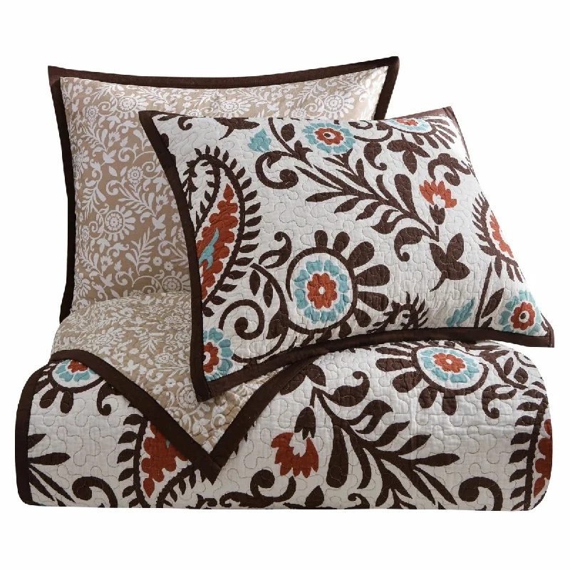 Rebecca Paisley Reversible Quilt Set - King