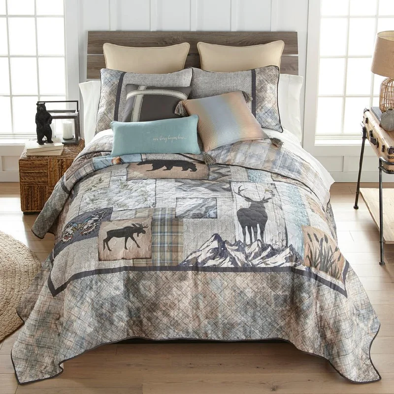 Nature's Collage Quilt Set - King