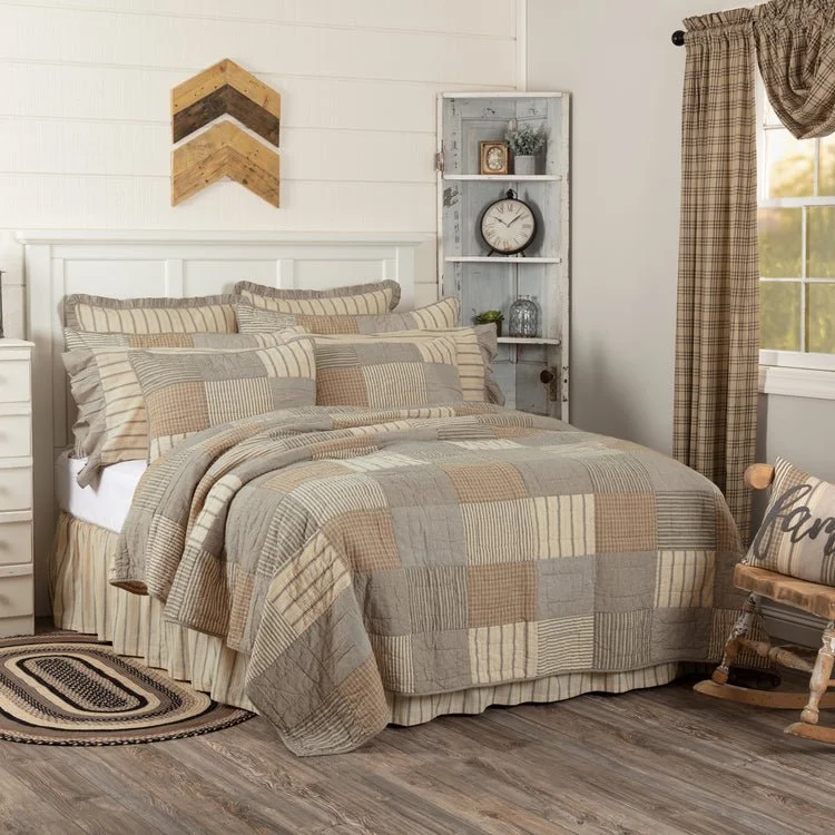 Sawyer Mill Charcoal 3 Piece Quilt Set - 4 Sizes