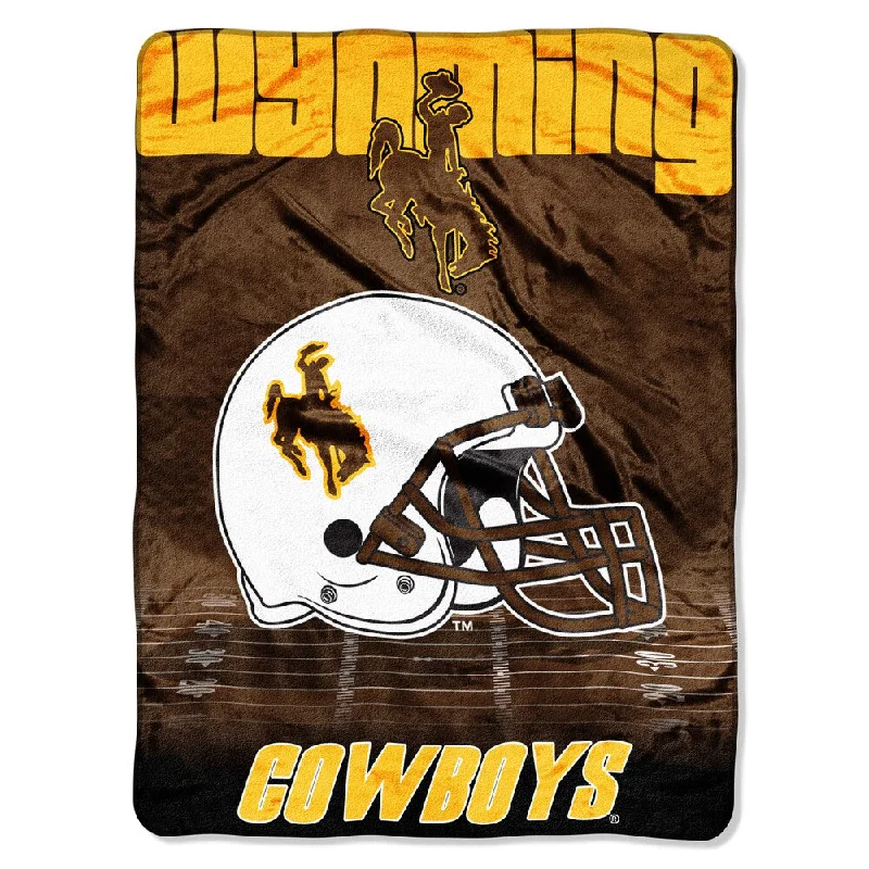 Wyoming Overtime Micro Fleece Throw Blanket